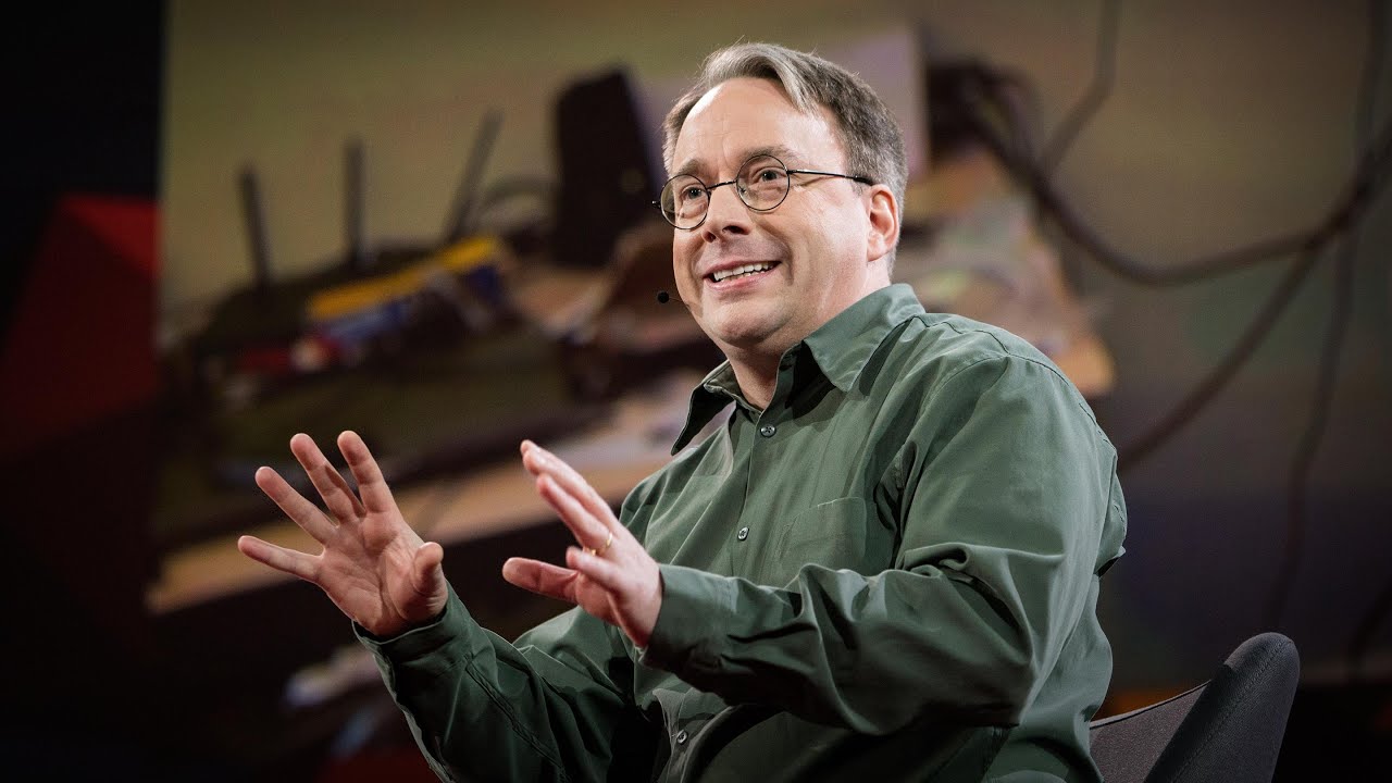 Linus Torvalds at a TED Talk